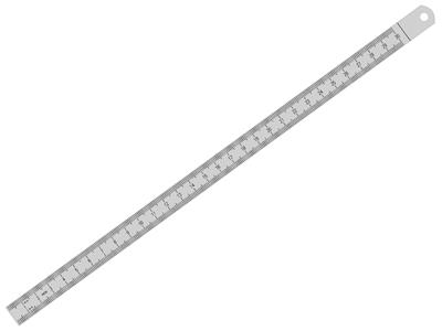 Réglet flexible en acier chromé mat, 50 cm - Image Standard - 1
