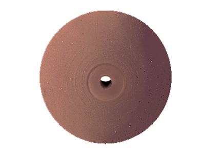 Meulette caoutchouc lentille, marron, grain moyen, 22 x 4 mm, n° 4722, EVE - Image Standard - 1