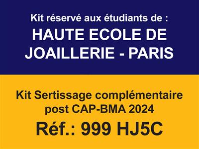 Kit HEJ Paris sertissage complémentaire post CAP-BMA 2024 - Image Standard - 1
