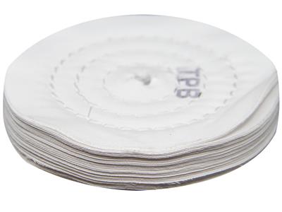 Disque de polissage pour touret à polir cousu en coton 100 x 15 mm