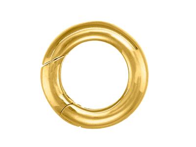 Fermoir invisible 10 mm, tube rond, Or jaune 18k 3N - Image Standard - 1