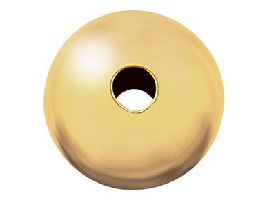 Boule ultralégère lisse 2 trous, 5 mm, Or jaune 18k. Réf. 04750 - Image Standard - 1