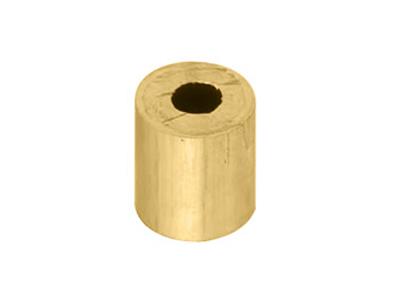 Douille cylindrique pour pierre ronde de 1,6 mm, Or jaune 18. Réf. 4449-02 - Image Standard - 1