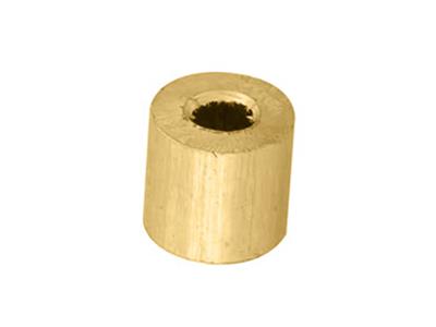 Douille cylindrique pour pierre ronde de 2 mm, Or jaune 18k. Réf. 4449-04 - Image Standard - 1
