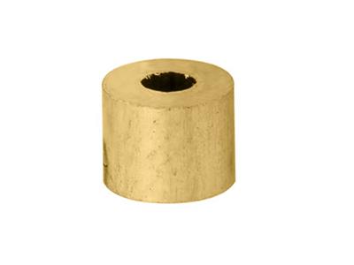 Douille cylindrique pour pierre ronde de 2,7 mm, Or jaune 18k. Réf. 4449-07 - Image Standard - 1