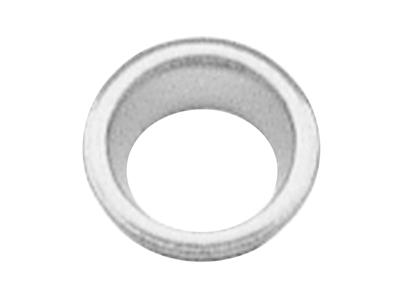 Bate conique 9 x 0,9 mm, pour pierre ronde de 8,1 mm, Or gris 18k Pd13. Réf. 04450 - Image Standard - 1