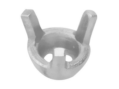 Chaton 3 griffes pour pierre ronde de 2,6 mm, Or gris 18k Pd 12. Réf. 01514 - Image Standard - 1