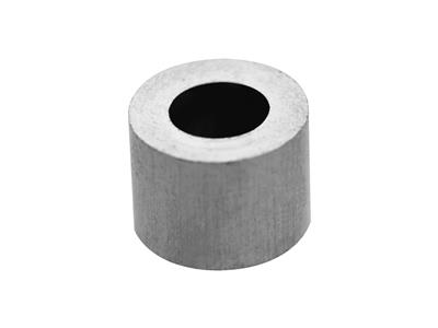 Douille cylindrique pour pierre ronde de 4,5 mm, Or gris 18k Pd 12,5. Réf. 4449-14 - Image Standard - 1