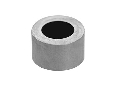 Douille cylindrique pour pierre ronde de 5,5 mm, Or gris 18k Pd 12,5. Réf. 4449-16 - Image Standard - 1