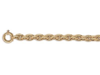Bracelet Fantaisie rond 12 mm, 20 cm, Or jaune 18k - Image Standard - 1