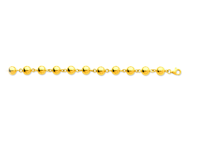 Bracelet Boules marseillais 7 mm, 19 cm, Or jaune 18k - Image Standard - 1