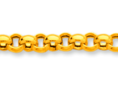 Bracelet maille Jaseron 3,30 mm, 18 cm, Or jaune 18k - Image Standard - 2