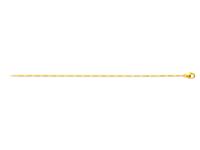 Chaîne maille Alternée 1/3, 1,10 mm, 45 cm, Or jaune 18k - Image Standard - 1