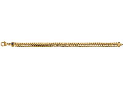 Bracelet maille anglaise 6,50 mm, 19,5 cm, Or jaune 18k - Image Standard - 1