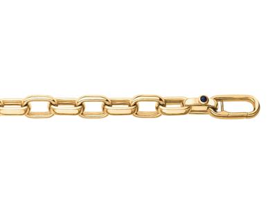 Bracelet maille Rectangle, 20 cm, Or jaune 18k - Image Standard - 1
