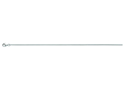 Chaîne maille Serpentine 1,90 mm, 45 cm, Or gris 18k rhodié - Image Standard - 1