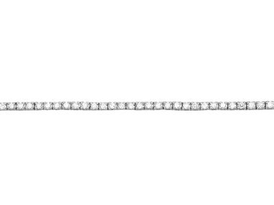 Bracelet Rivière de diamants 0,50ct (118 pierres), 17,5 cm, Or gris 18k - Image Standard - 1