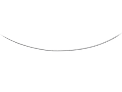 Collier Cable 0,80 mm, 42 cm, Argent 925 rhodié - Image Standard - 1