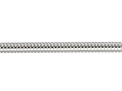 Chaîne maille Serpent ronde 3 mm, 40 cm, Argent 925 - Image Standard - 2