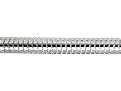 Chaîne maille Serpent ronde 5 mm 45 cm, Argent 925 - Image Standard - 2