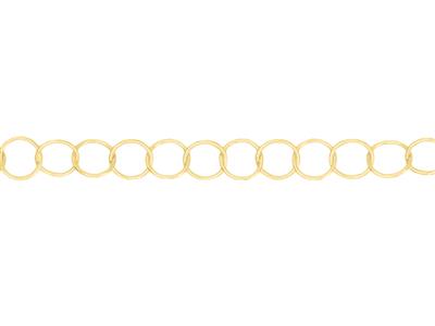 Chaîne d'extension, maille Anneau 2,80 mm, à la coupe, Or jaune 18k - Image Standard - 1