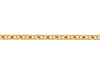 Chaîne maille Forçat limée 4,30 mm, Or jaune 18k. Réf. 00296 - Image Standard - 3