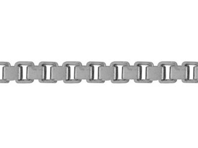 Chaîne maille Vénitienne 1,06 mm, Or gris 18k rhodié. Réf. 00858 - Image Standard - 1