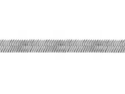Chaîne maille Herringbone 7 mm, Argent 925. Réf. 10081 - Image Standard - 1