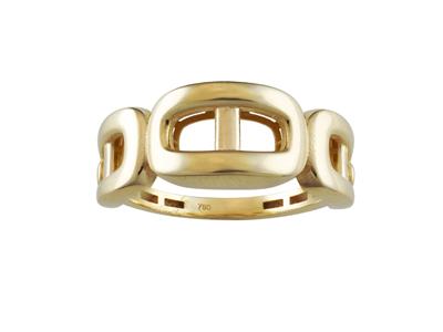 Bague maille Marine 8,60 mm, Or jaune 18k, doigt 52 - Image Standard - 1