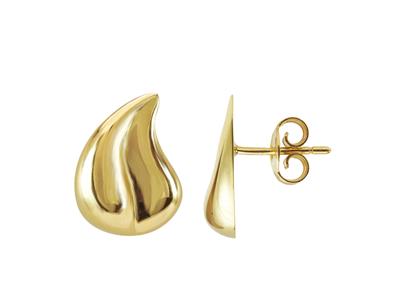 Boucles d'oreilles Gouttes, hauteur 17 mm, Or jaune 18k - Image Standard - 1