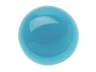 Turquoise, cabochon rond 3 mm, stabilisé - Image Standard - 1