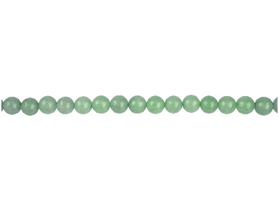 Aventurine verte, pierre fine ronde 6 mm, brin de 40 cm - Image Standard - 1
