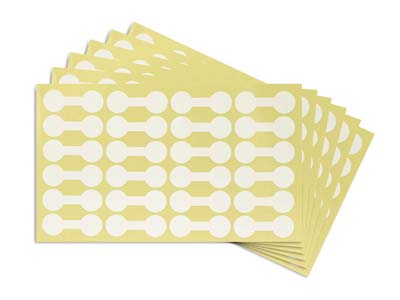 Etiquettes adhésives blanches, 12 x 35 mm, sachet de 144 - Image Standard - 1