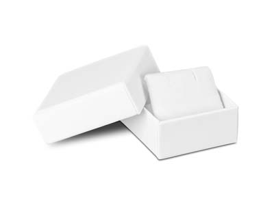 Boîte pour boucles d'oreilles, Gomme blanche - Image Standard - 1