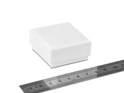 Boîte pour boucles d'oreilles, Gomme blanche - Image Standard - 3