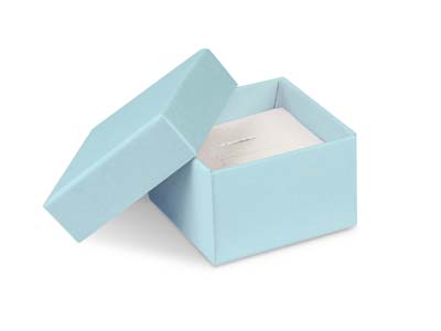 Ecrin pour bague, Carton bleu pastel - Image Standard - 1