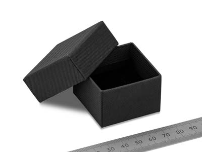 Boîte pour bague, Carton noir mat - Image Standard - 3