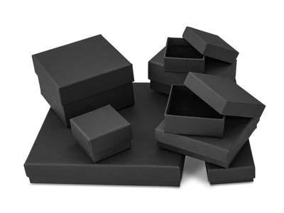 Boîte pour bague, Carton noir mat - Image Standard - 5