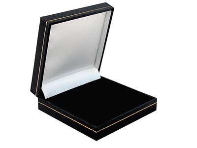 Ecrin universel grand modèle, Similicuir noir avec liseré doré - Image Standard - 1