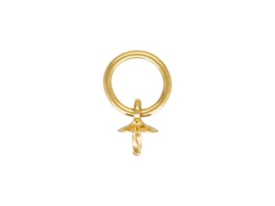 Charm Calotte 3 mm pour perle sur anneau, Gold filled - Image Standard - 1