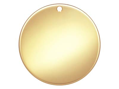 Ebauche pendentif Disque 19 mm, Gold filled - Image Standard - 1