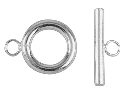 Fermoir Fantaisie anneau et barrette, Acier chirurgical, sachet de 4 - Image Standard - 1