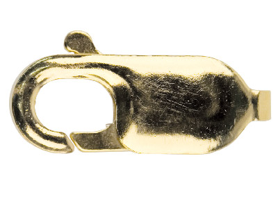 Fermoir Menotte plate sans anneau 13 mm, Or jaune 9k - Image Standard - 1