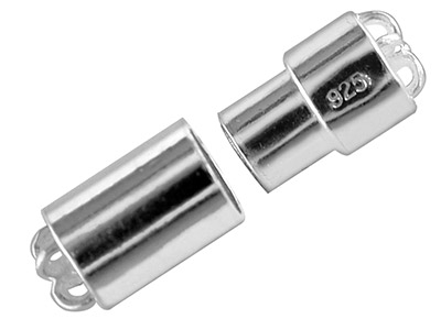 Fermoir magnétique tube 13 x 5 mm, Argent 925 - Image Standard - 1