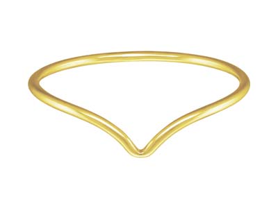 Bague motif Chevron, Gold filled, taille M - Image Standard - 1