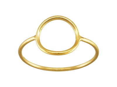 Bague motif Cercle, Gold filled, taille M - Image Standard - 1