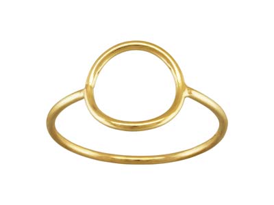 Bague motif Cercle, Gold filled, taille S - Image Standard - 1