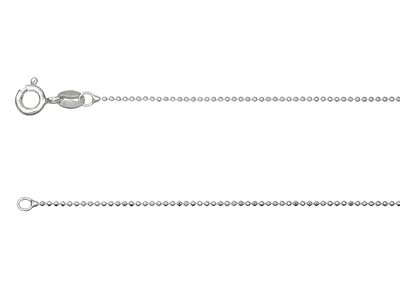 Chaîne Boule diamantée 1 mm, 45 cm, Argent 925 - Image Standard - 1