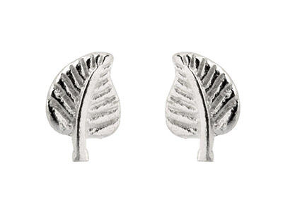 Boucles d'oreilles Feuille, Argent 925 - Image Standard - 1