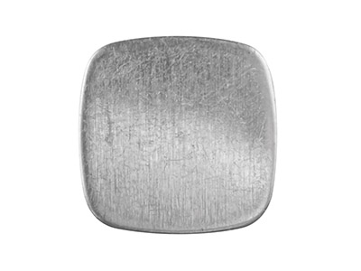 Ebauche Flan carré Coussin 12,80 mm, Argent 925 - Image Standard - 1